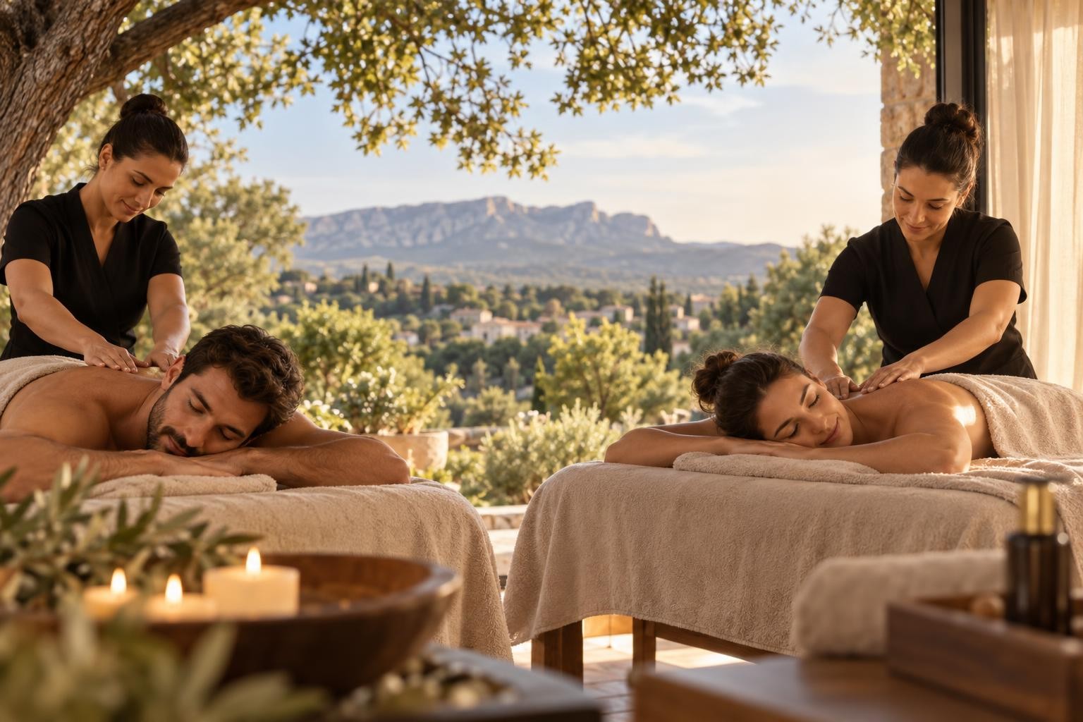 Massage duo à Bouc-Bel-Air : préparer une pause à deux près d’Aix